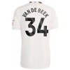 Maglia ufficiale Manchester United Van De Beek 34 Alternativa 2023-24 per Uomo